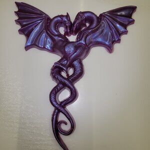 DRAGON TWIST Resin Figurines Pink Mythical Fantasy NEW collectible HANDMADE